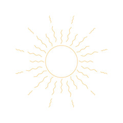 Sun Line Icon