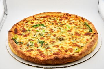 Freshly Baked Pizzas with Golden Crust and Tasty Toppings