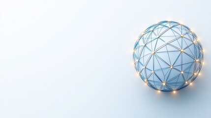 Illuminated sphere with intricate network