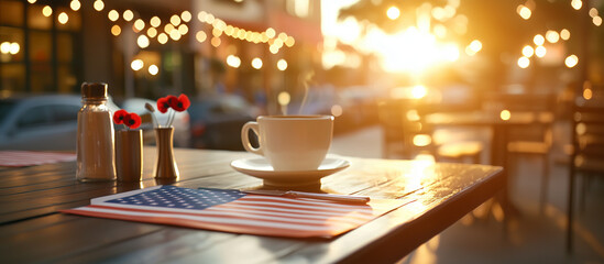 Cozy Small Town Diner Honoring Veterans on Memorial Day