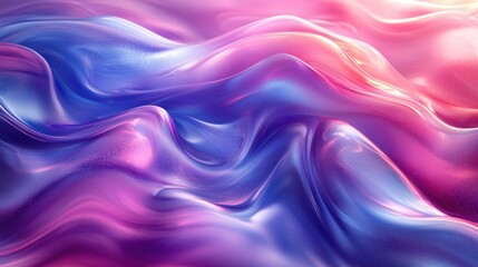 Obraz premium Abstract Fluid Art: Pink and Blue Swirls