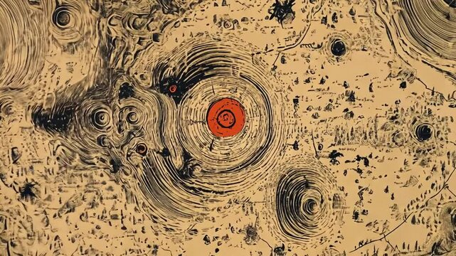 Detailed cartography of an uncharted fantasy land revealing hidden settlements and landmarks
