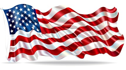 Obraz premium American flag for Memorial Day, 4th of July, Labour Day. Independence Day.
