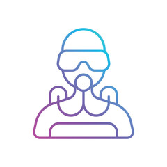 Diver Vector icon