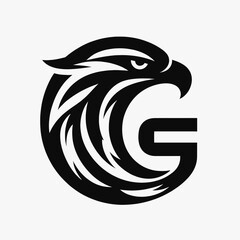 Disciplined Black Eagle Logo for Professional Branding