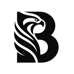Innovative Black Eagle Logo for Professional Branding