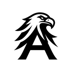 Sleek and Stylish Eagle Logo for Versatile Use