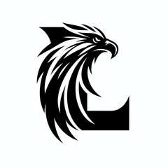 Obraz premium Prime Black Eagle Logo for Professional Branding