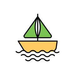Boat Vector icon