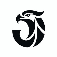 Blacken Eagle Logo Premium and Luxury Business Branding