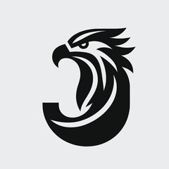 Fototapeta premium Stealth Eagle Logo Sleek, Smart and Tactical