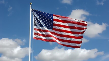 Obraz premium american flag in the sky