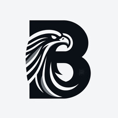 Courageous Black Eagle Logo for Professional Branding