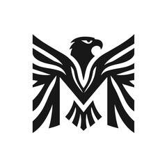 Patriotic Eagle Logo Powerful National Symbol
