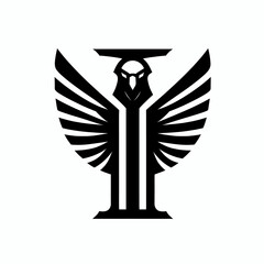 Black Eagle Logo Luxurious, Strong and Premium