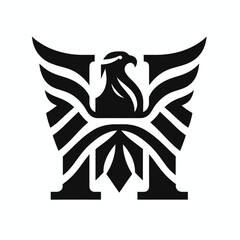Patriotic Eagle Logo Powerful National Symbol