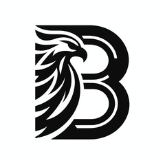 Black Eagle Logo Bold, Fiery and Energetic