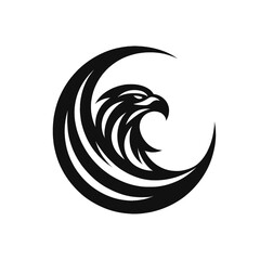 Elegant Black Eagle Logo for Professional Branding