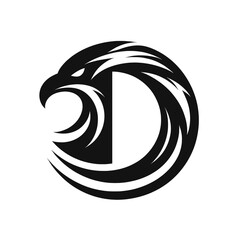 Black Eagle Logo Depth, Dimension and Realism