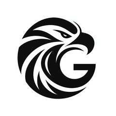 Minimalist Black Eagle Logo for Professional Branding