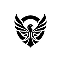 Impressive Black Eagle Logo for Professional Branding