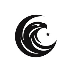 Elegant Black Eagle Logo for Professional Branding