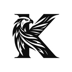 Naklejka premium Athletic Eagle Logo Ideal for Sports Teams and Fitness