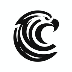 Dominant Black Eagle Logo for Professional Branding