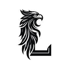 Alpha Black Eagle Logo for Professional Branding