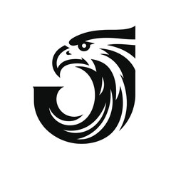 Unstoppable Black Eagle Logo for Professional Branding
