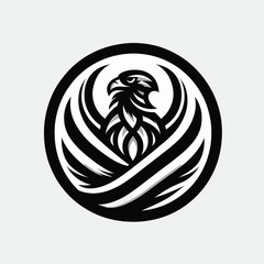 Sharp Black Eagle Logo for Professional Branding