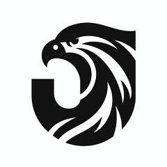 Premium Black Eagle Logo for Professional Branding