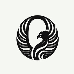 Fototapeta premium Victorious Black Eagle Logo for Professional Branding