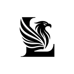 Strong Black Eagle Logo for Professional Branding