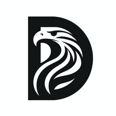 Stealthy Black Eagle Logo for Professional Branding