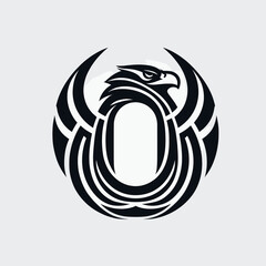 Dominant Black Eagle Logo for Professional Branding