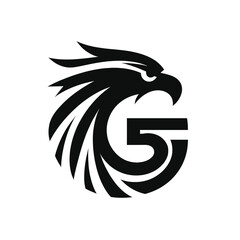 Minimalist Black Eagle Logo for Professional Branding
