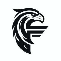 Obraz premium Futuristic Eagle Logo High-Tech and Forward-Thinking