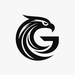 Abstract Eagle Logo Unique and Artistic Logo Concept