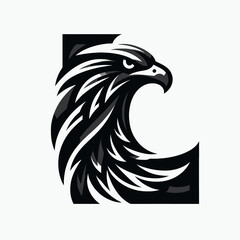 Luxury Black Eagle Logo Elegant, Premium and Exclusive