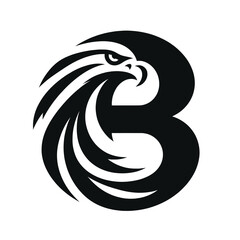 Tactical Black Eagle Logo for Professional Branding