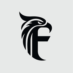 Black Eagle Logo Bold, Fiery and Energetic