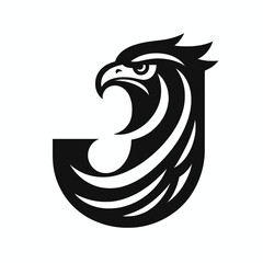 Unyielding Black Eagle Logo for Professional Branding