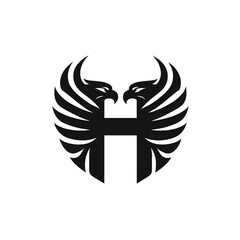 Sophisticated Black Eagle Logo for Professional Branding