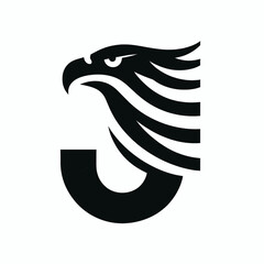 Black Eagle Logo Bold, Fiery and Energetic