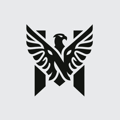 Sleek and Stylish Eagle Logo for Versatile Use