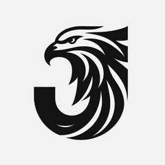 Sleek and Stylish Eagle Logo for Versatile Use
