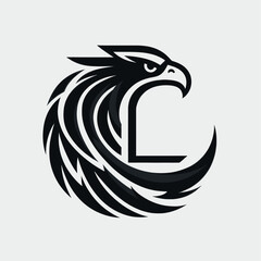 Black Eagle Logo Elegant and Prestigious Design