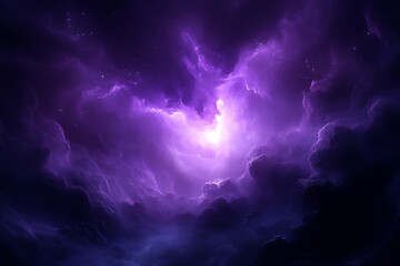 Purple Nebula Cosmic Storm
