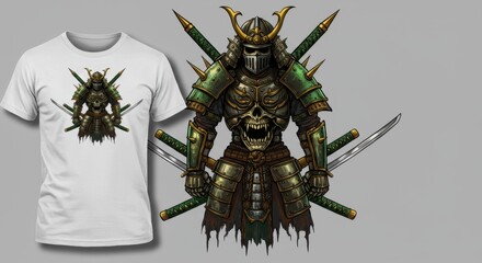 Fototapeta premium Minimalist Deer Silhouette in Forest Landscape